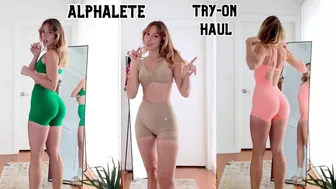 Alphalete PUMP collection try-on HAUL + squat test