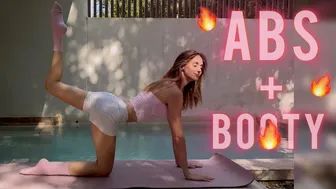 ABS & BOOTY workout 10 MIN( No Equipment)