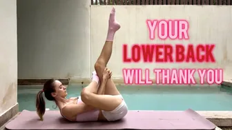 Lower back stretch is EVERYTHING! Feel the instant effect