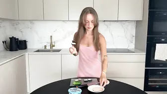 Summer Whisper: Transparent Moments as Allison Cooks in Her Dress #4