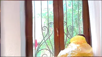 4K USA WOW in a Transparent Raincoat — Smooth Movement & Clean Feel #4