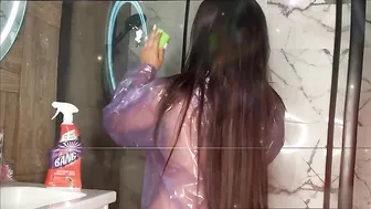 Magic to clean transparent raincoats! ✨ #2