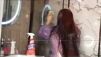 Magic to clean transparent raincoats! ✨ #3