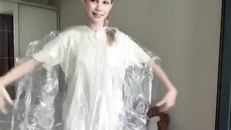 [4K] Raincoat Try-On | Raincoat for a rainy day  #3