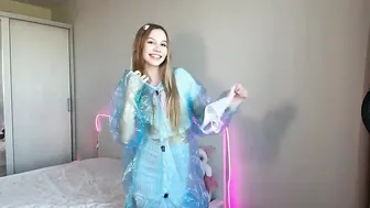 [4K] Raincoat Try-On | Trying It on with a Cute Skirt and Top #4