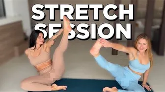 FULL BODY PARTNER STRETCH ROUTINE WITH DRI | STRETCH SESSION COLLAB