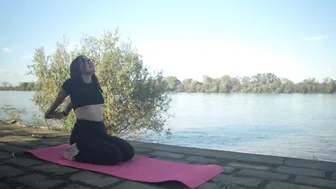 4k YOGA by the river #2