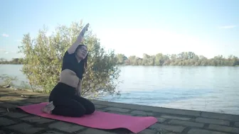 4k YOGA by the river #3