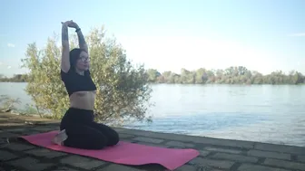 4k YOGA by the river #4