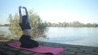 4k YOGA by the river #5