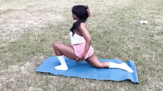 YOGA STRETCHING OUTSIDE #4