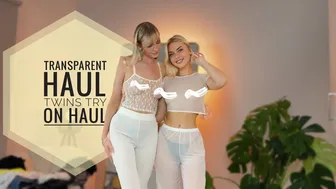 SISTER TRANSPARENT HAUL | FULLY TRANSPARENT CLOTHES HAUL | LIA ENGEL & MILA KLEIN #1