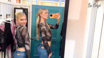 TWINS TRANSPARENT HAUL | FULLY TRANSPARENT CLOTHES HAUL | LIA ENGEL | MILA KLEIN | SISTER HAUL #2