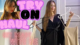 [4K] Try On Haul |Summer tight dresses|Get Ready With Me