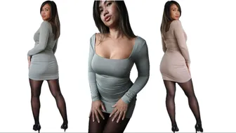 SEXY TIGHT DRESSES Try ON & OFF