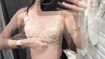 [4K] Transparent Try on Haul with Emma Elisson amazing bra see trough (2024) #2