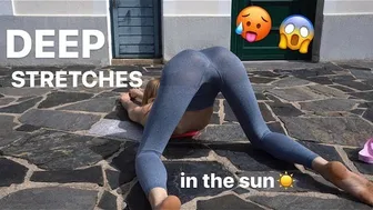 DEEP STRETCHES in the sun ♥️♥️☀️ | avvaballerina #1