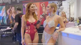 Naked News at AVN in Las Vegas interview about Fitness | Marina Valmont