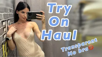 [4K] Transparent Try on Haul see trough dresses with Emma | Get ready with me 2024