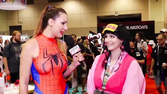 Cosplay Convention Girl at Fan Expo Toronto interviews by Naked News reporter | Marina Valmont #3