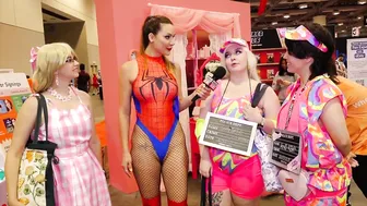 Cosplay Convention Girl at Fan Expo Toronto interviews by Naked News reporter | Marina Valmont #5