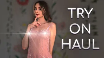 NEW 4K Transparent | No Bra | Try-On Haul Review With Lia Richi #1