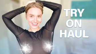 [4K] TRANSPARENT CLOTHES TRY ON HAUL | See-Through No Bra #1