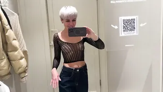 See-Through Try On Haul Transparent Lingerie and Clothes Try-On Haul At The Mall #2