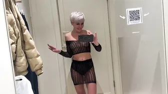 See-Through Try On Haul Transparent Lingerie and Clothes Try-On Haul At The Mall #4