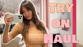 [4K] TRANSPARENT Mesh Clothes | Try on Haul with Sasha (2024)