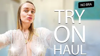 [4K] TRANSPARENT TRY ON HAUL WITH LISA | See-Through No Bra Transparent Lingerie