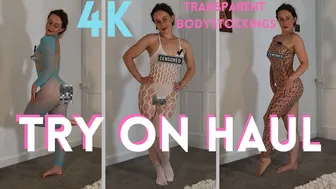 [4K] Mesh Bodysuit Transparent Try On | Try Ons With Poppy (2024) #1