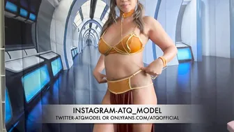 PRINCESS LEIA HALLOWEEN COSTUME WITH PANTYHOSE #3