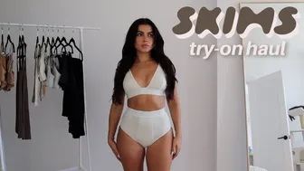 SKIMS TRY-ON HAUL + REVIEW | Fits Everybody & Cotton Rib Collections #1