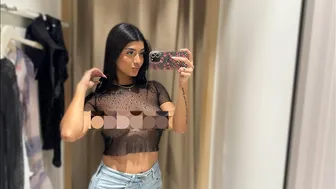 Transparent Clothes Try-on Haul with JADELYN (4k) #1