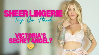 4K SHEER LINGERIE Try On Haul | Victoria's Secret Angel | WIth MIRROR VIEW