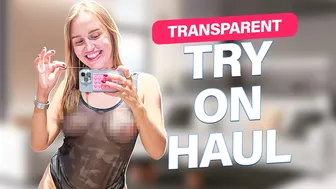 [4K] TRANSPARENT CLOTHES WITH LISA | See-Through Try On Haul