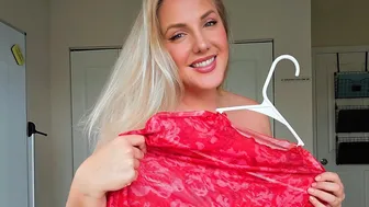 Super Sheer Red Top Try On Haul- Girly and Pretty for Full Figured Shoppers #1