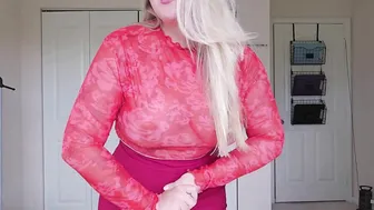 Super Sheer Red Top Try On Haul- Girly and Pretty for Full Figured Shoppers #3