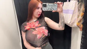 [4K] TRY ON HAUL | FULL TRANSPARENT TOP WITH Amina #2