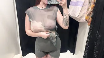 [4K] TRY ON HAUL | FULL TRANSPARENT TOP WITH Amina #4