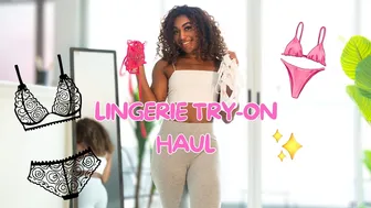 Ebony (TRANSPARENT) Lingerie Try-On Haul