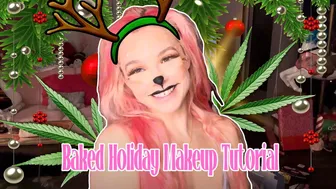 Taking Edibles and Turning Myself into a Reindeer (makeup look, reindeer glam) #1