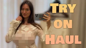 [4K] Transparent Try on Haul | See through dresses