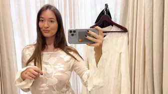 [4K] Transparent Try on Haul | See through dresses #4