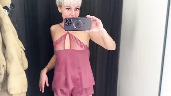 See-Through Try On Haul | Transparent Lingerie and Clothes | Try-On Haul At The Mall #4