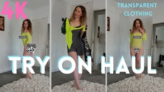 [4k] Mesh Transparent Try On Haul