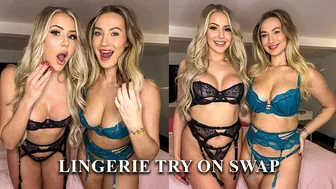 Lingerie Swap Try On Haul Ft. Katie Bee *SEXY*