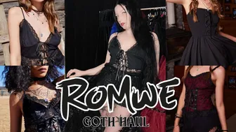 Cute GOTH fashion try on haul ~ ROMWE #1