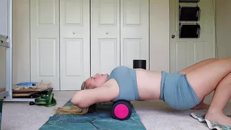 My favorite foam roller techniques and positions (Post-Yoga Stretch) #4